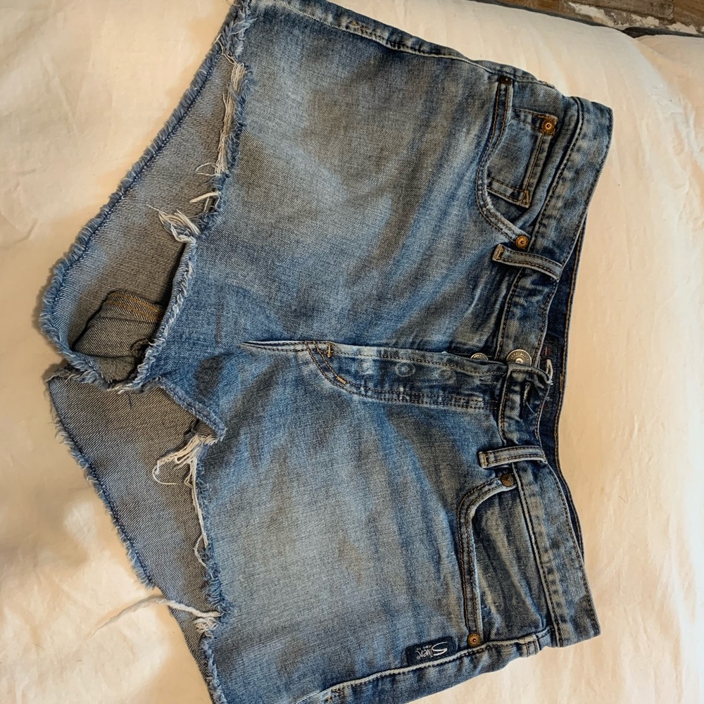 Silver High Rise Shorts size 29
